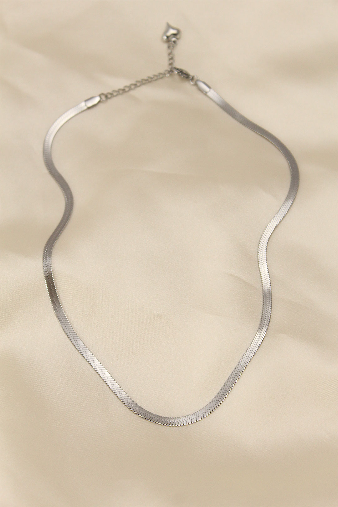 316L Çelik Silver Renk 45 cm İtalyan Zincir Model Kadın Kolye - BKO5903