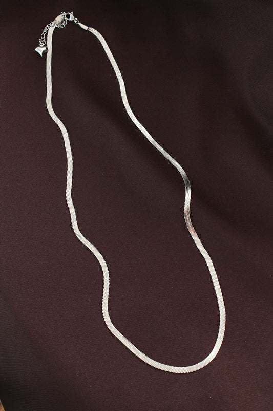 BKO6229 - 316L Çelik Gümüş Renk 60 cm İtalyan Zincir Kolye