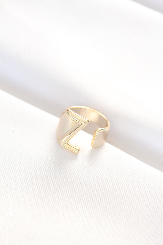 BYK3153 - Z Harfli Altın Renk Ayarlanabilir Yüzük