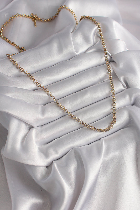 BKO9665 - 316L Çelik Gold Renk Kadın Kolye