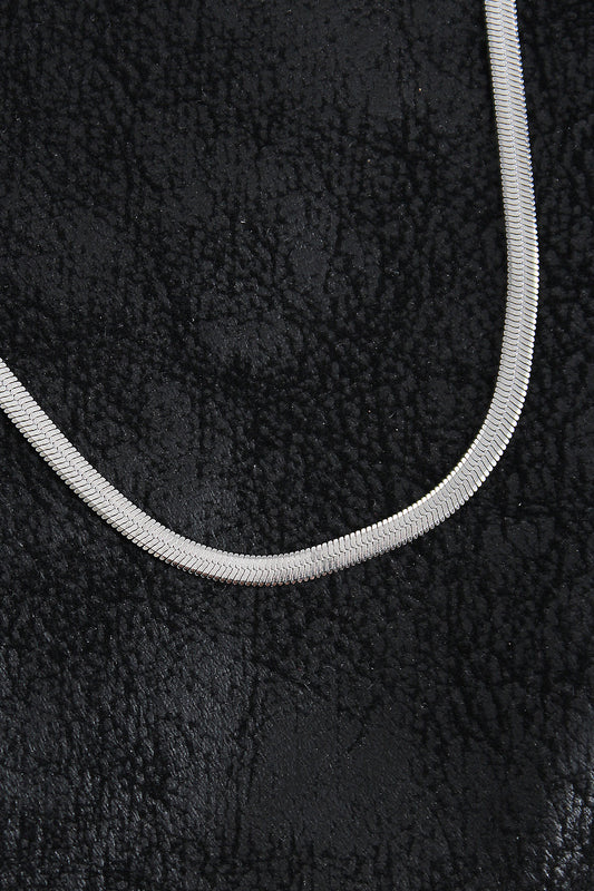 ERK1392 - 316L Çelik Klasik İtalyan Zincir Model Gümüş Renk Erkek Kolye