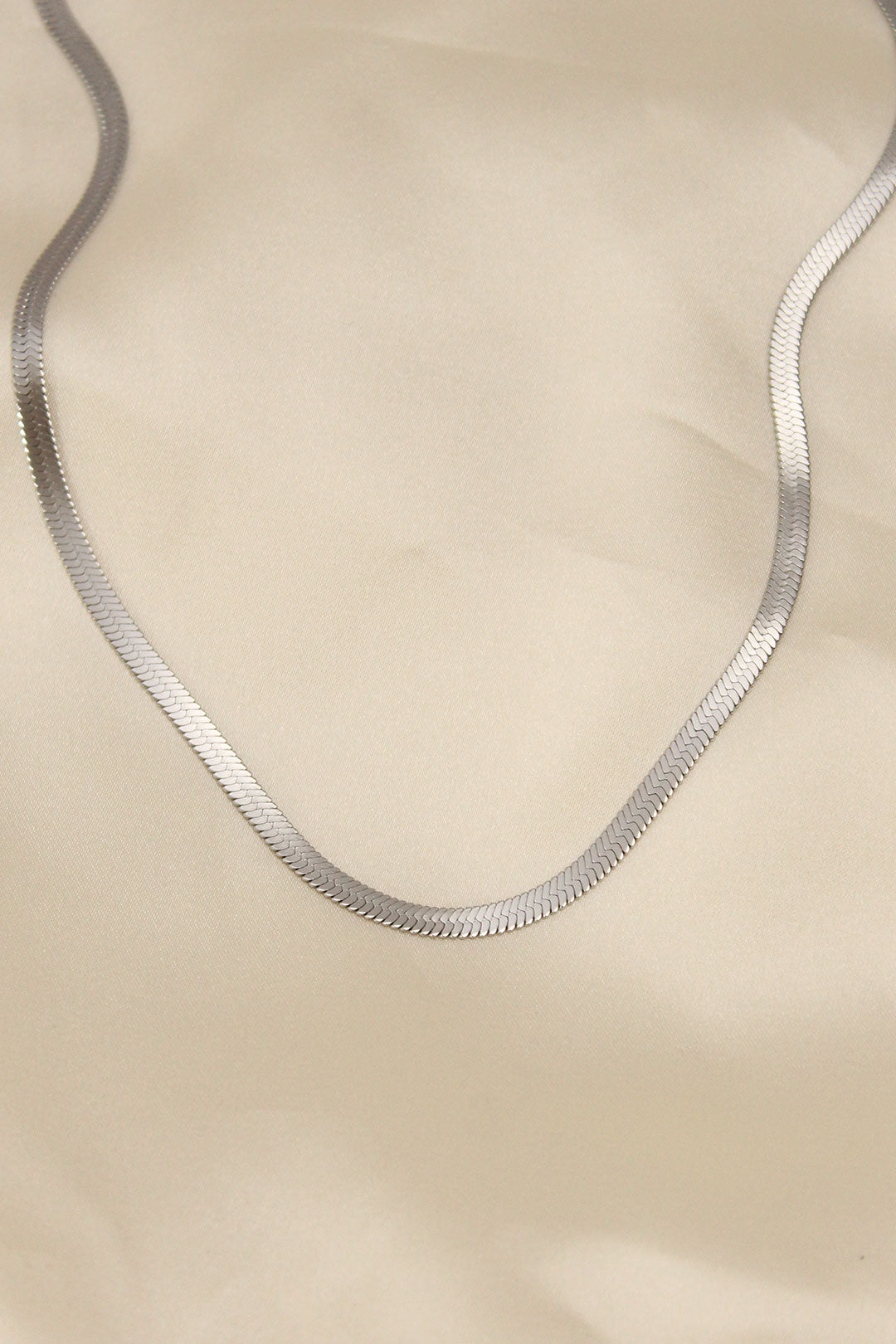 316L Çelik Silver Renk 45 cm İtalyan Zincir Model Kadın Kolye - BKO5903