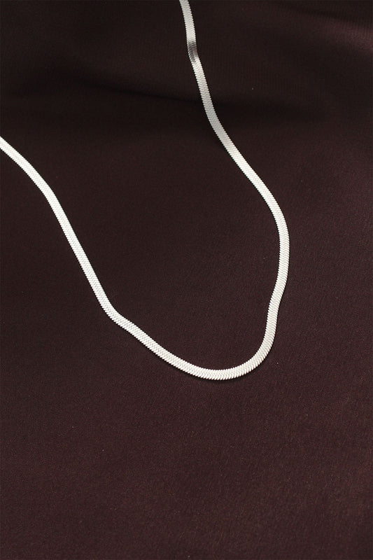 BKO6229 - 316L Çelik Gümüş Renk 60 cm İtalyan Zincir Kolye