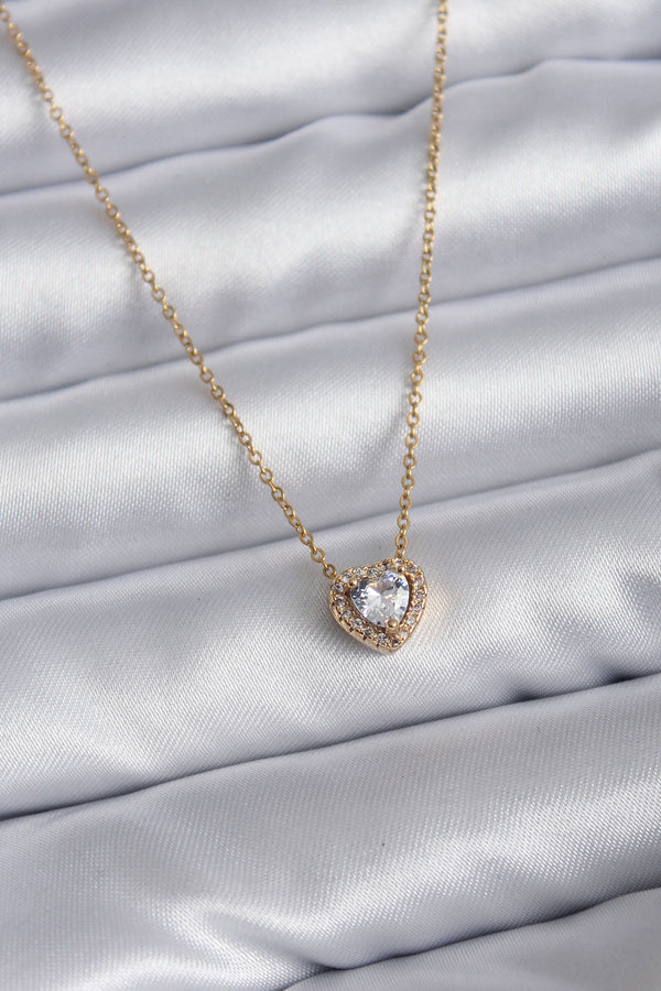 BKO7820 - 316L Çelik Zincir Gold Renk Charm Kadın Kolye