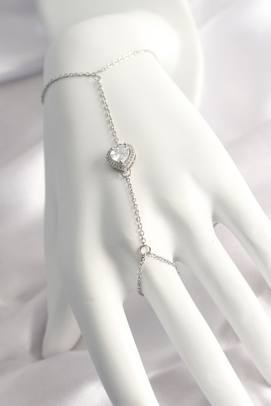 SN550 - 316L Çelik Gümüş Renk Kalp Model Şahmeran