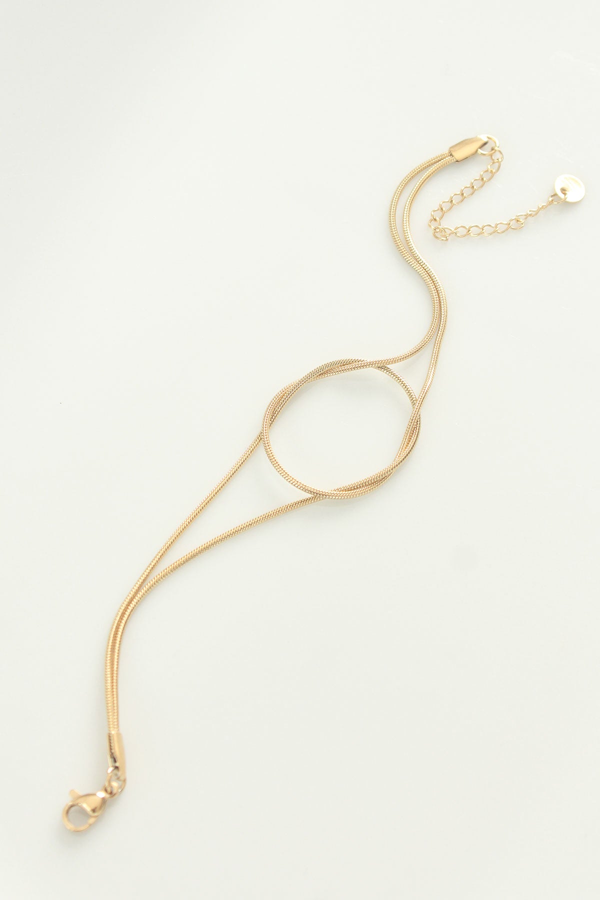 316L Çelik Gold Renk Düğüm Model Bileklik - BB6042