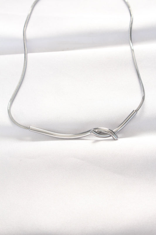 316L Çelik Silver Renk Kolye - BKO8528