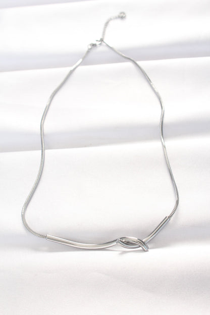 BKO8528 - 316L Çelik Silver Renk Kolye