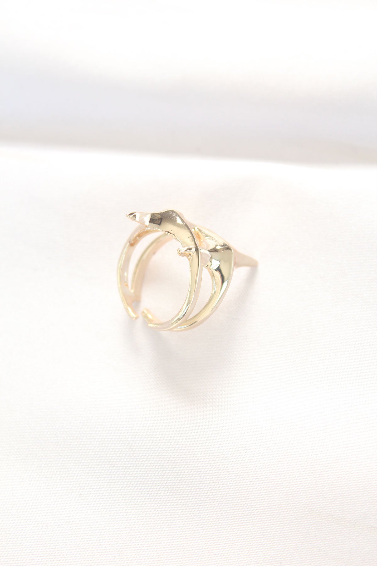 Yıldız Model Gold Renk Ayarlanabilir Yüzük - BYK3144