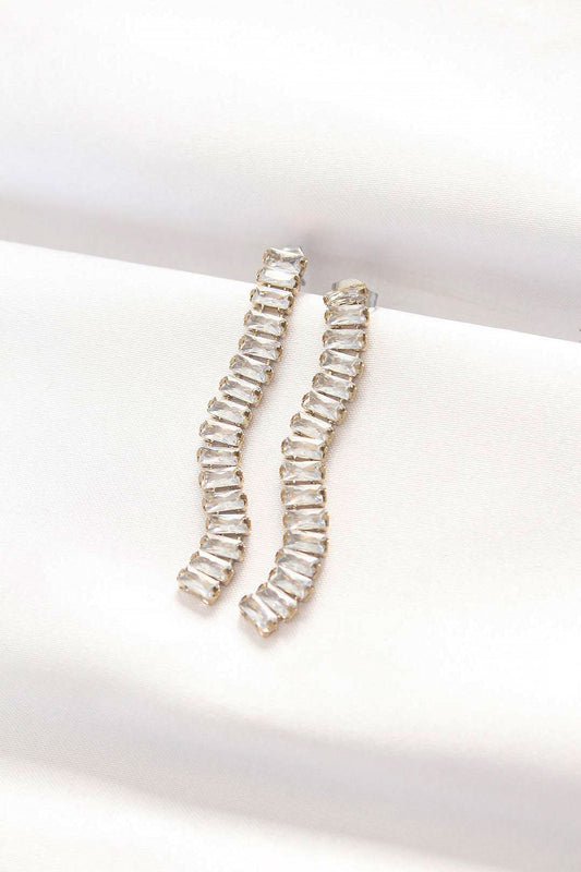 BKP8900 - 316L Çelik Gold Renk Su Yolu Küpe