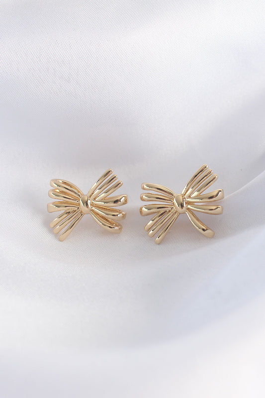 BKP8930 - Pirinç Gold Renk Fiyonk Küpe