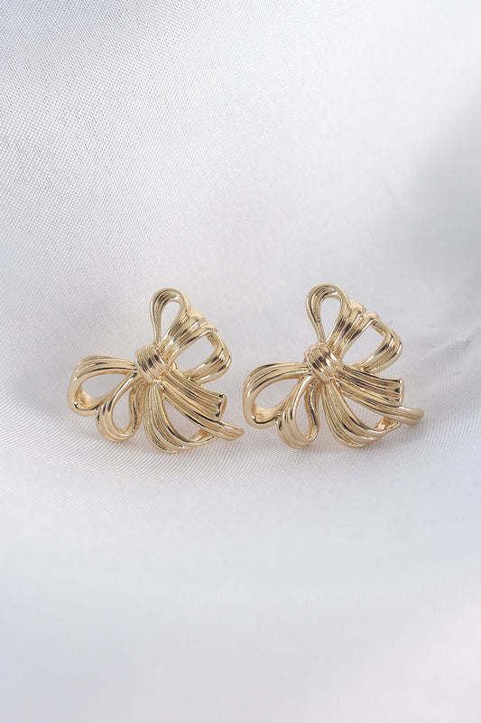BKP8944 - Pirinç Gold Renk Fiyonk Küpe