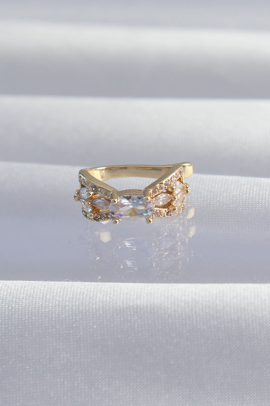 BKP9337 - Pirinç Gold Renk Zirkon Taş Kaplama Earcuff Küpe