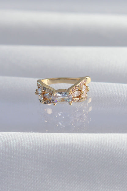 Pirinç Gold Renk Zirkon Taş Kaplama Earcuff Küpe - BKP9337