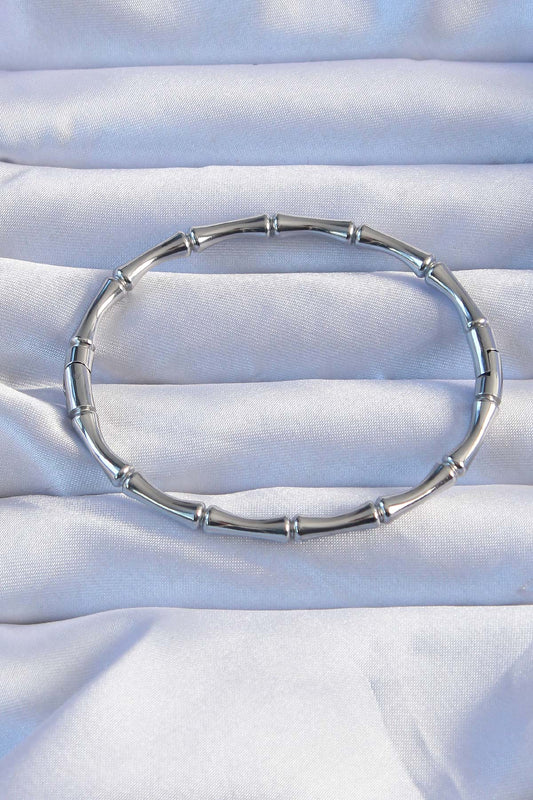 BB6391 - 316L Çelik Gümüş Renk Kemik Model Bileklik