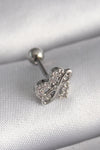 PR1249 - 316L Çelik Gümüş Renk Zirkon Taşlı Sonsuzluk Detay Tragus Piercing