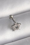 PR1297 - 316L Çelik Gümüş Renk Zirkon Taşlı Yıldız Model Tragus Piercing