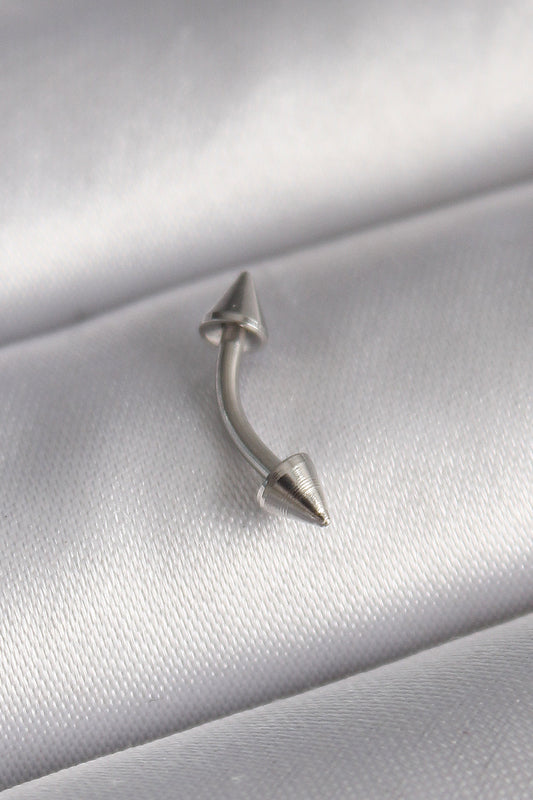 PR1362 - 316L Çelik Gümüş Renk Çivi Model Piercing