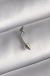 PR1362 - 316L Çelik Gümüş Renk Çivi Model Piercing