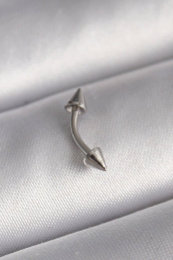 PR1362 - 316L Çelik Gümüş Renk Çivi Model Piercing
