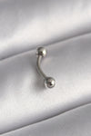 PR1363 - 316L Çelik Gümüş Renk Topçuk Model Piercing