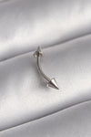 PR1364 - 316L Çelik Gümüş Renk Çivi Model Piercing
