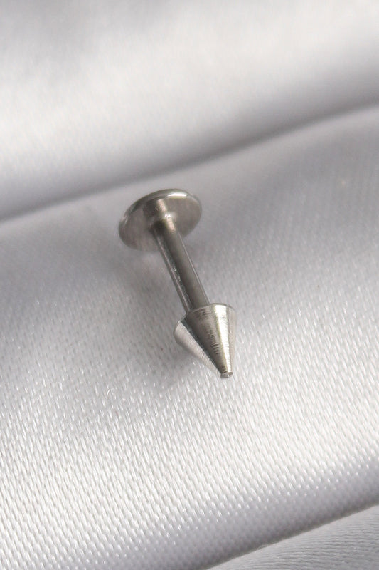 PR1370 - 316L Çelik Gümüş Renk Çivi Model Piercing