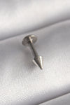 PR1370 - 316L Çelik Gümüş Renk Çivi Model Piercing