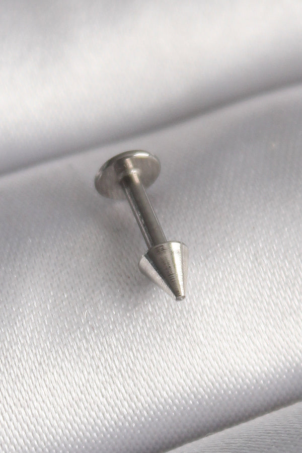 PR1370 - 316L Çelik Gümüş Renk Çivi Model Piercing