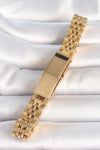 EB3719 - 316L Çelik Gold Renk Zincir Künye Model Erkek Bileklik