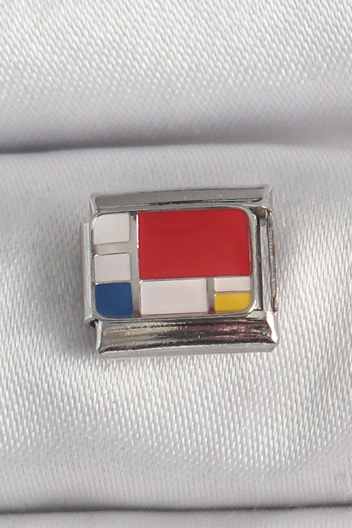 BC1390 - 316L Çelik Gümüş Renk Karışık Renk Portre Model Nomination Charm