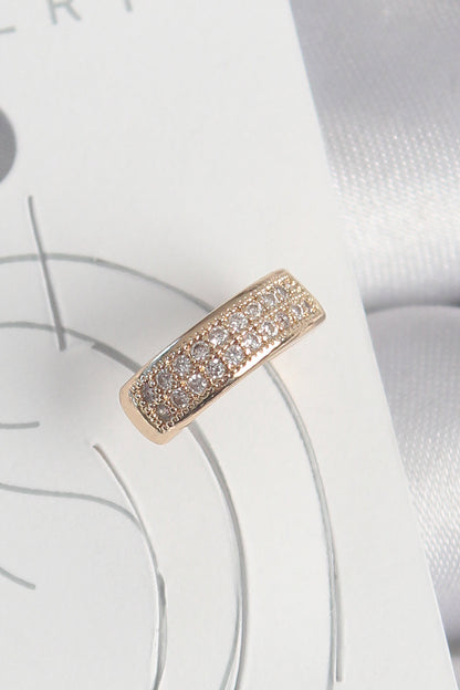 BKP10577 - Pirinç Gold Renk Zirkon Taşlı Kadın Kıkırdak Küpe