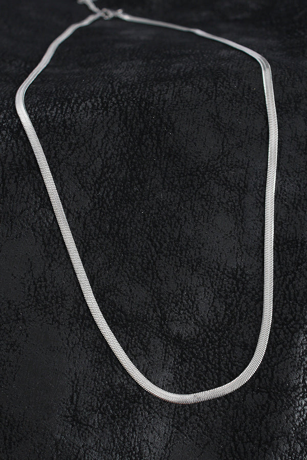 ERK1392 - 316L Çelik Klasik İtalyan Zincir Model Gümüş Renk Erkek Kolye