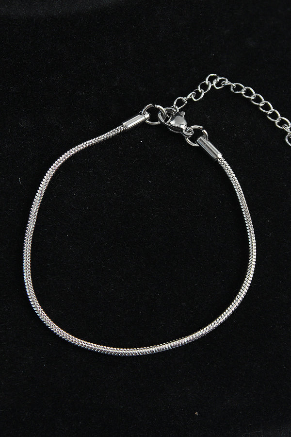 EB3739 - 316L Çelik Oval İtalyan Model Gümüş Renk Erkek Bileklik