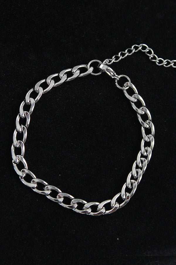 EB3741 - 316L Çelik Kalın Klasik Model Gümüş Renk Erkek Bileklik