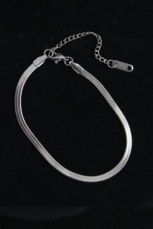 EB3743 - 316L Çelik İtalyan Model Gümüş Renk Erkek Bileklik