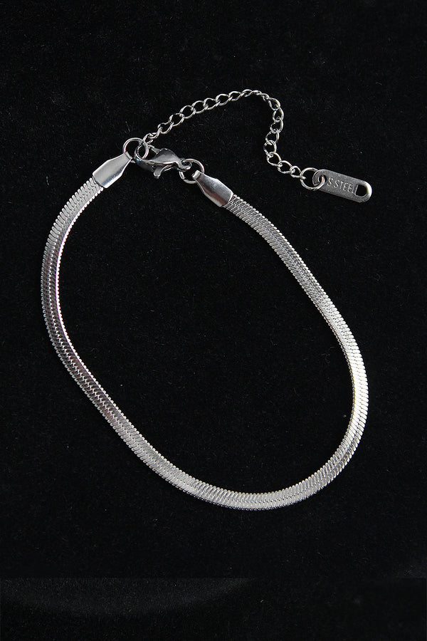 EB3743 - 316L Çelik İtalyan Model Gümüş Renk Erkek Bileklik