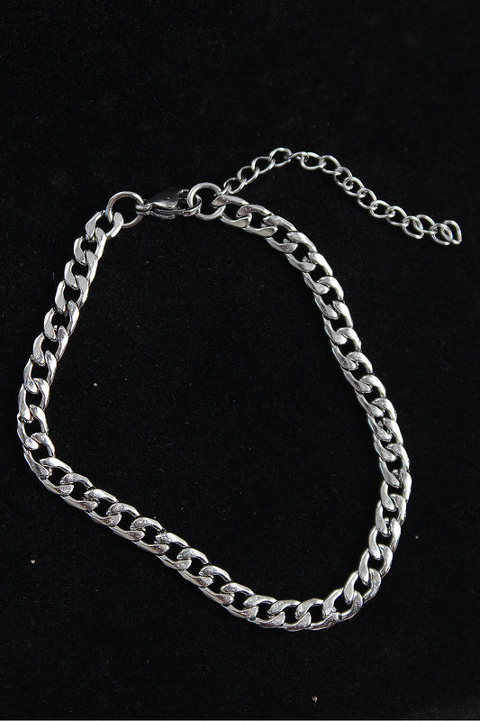 EB3747 - 316L Çelik Klasik Model Gümüş Renk Erkek Bileklik