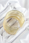 BB7895 - Pirinç Tel Sarma Model Gold Renk Kadın Bileklilk