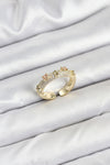 BYK3832 - Pirinç Gold Renk Zirkon Taşlı Vintage Kadın Yüzük