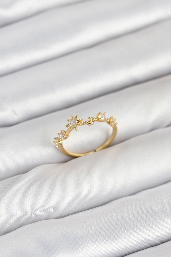 BYK3890 - Pirinç Gold Renk Manifest Kadın Yüzük