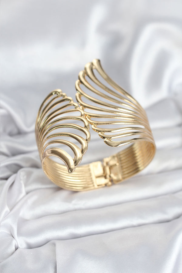BB8066 - Pirinç Gold Renk Vintage Kadın Bileklik