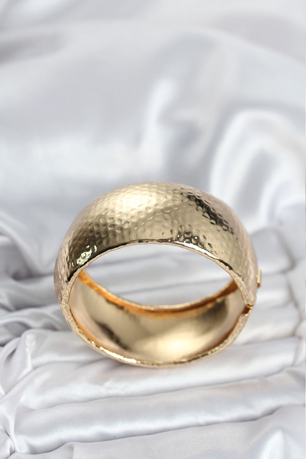 BB8067 - Pirinç Gold Renk Bombeli Vintage Kadın Bileklik