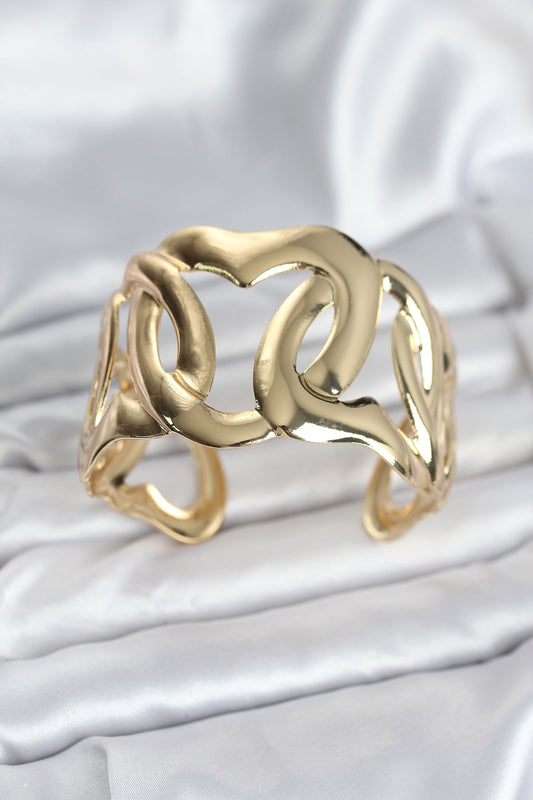 BB8059 - Pirinç Gold Renk Vintage Kadın Bileklik