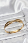 BB8069 - 316L Çelik Gold Renk Vintage Kadın Kelepçe Bileklik