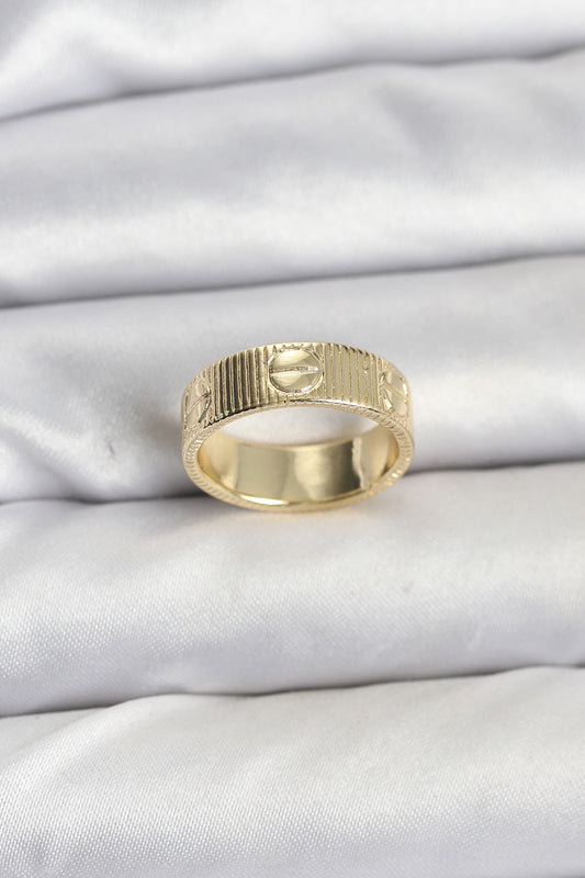 BYK3910 - Gold Renk Model Kadın Yüzük