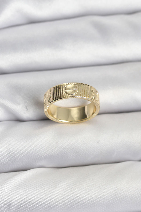 BYK3910 - Gold Renk Model Kadın Yüzük