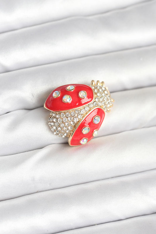 BR462 - Uğur Böceği Model Broş