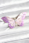 BR465 - Lila Renk Kelebek Model Broş