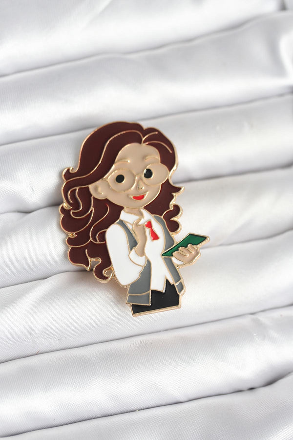 BR466 - Öğretmen Figür Broş